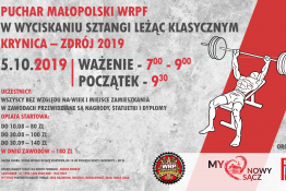 Krynica-Zdrój Wydarzenie Imprezy Sportowe I Puchar Małopolski w wyciskaniu sztangi leżąc