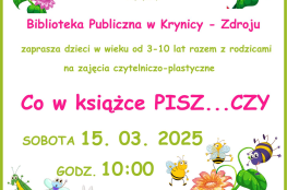 Krynica-Zdrój Wydarzenie Warsztaty Co w książce PISZ...CZY 